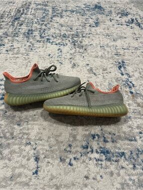 Yeezy 350 V2 "Olive" Gray Sneakers #yeezy #olive